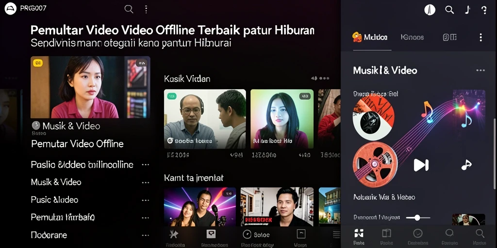 Tampilan antarmuka pengguna PRG007 yang sederhana dan intuitif.