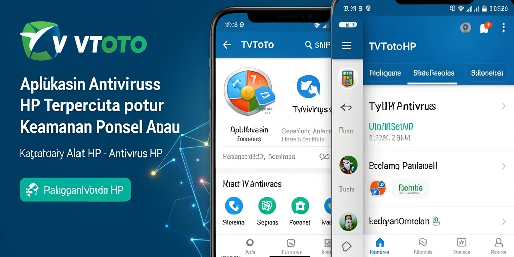 Screenshot utama TVTOTO menampilkan fitur pemindaian antivirus yang handal.