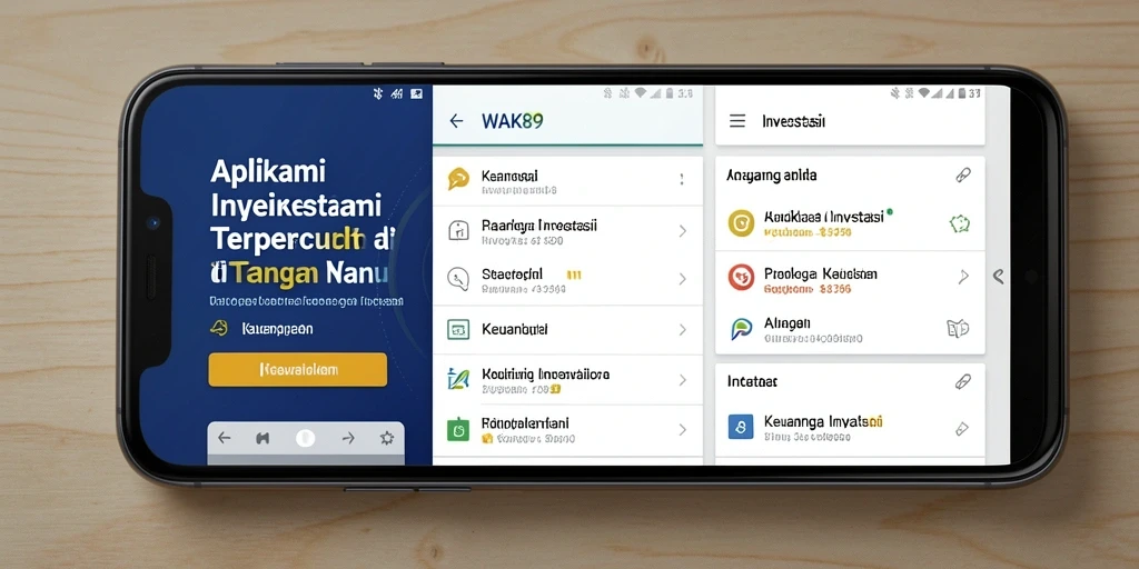 Antarmuka WAK89 yang modern dan user-friendly untuk investasi efektif.